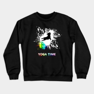 French bulldog and yoga pose Crewneck Sweatshirt